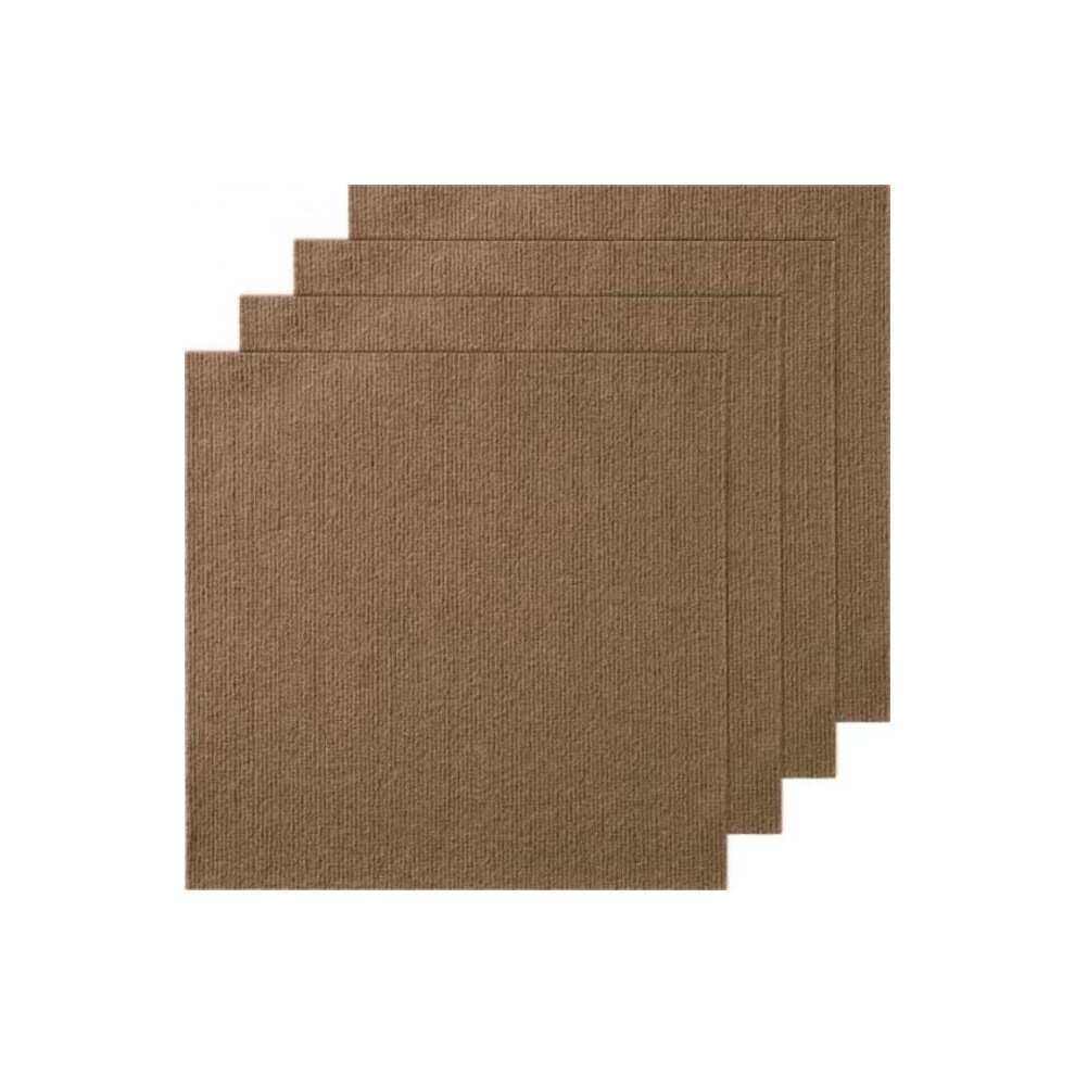 Vevor ZZFKDT1818SZ9DKX7V0 18 x 18 in. Squares Self Adhesive Carpet Floor Tile, Dark Brown - 10 Tiles