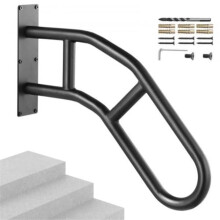Vevor CXSBSHS29IN1ZXJLBV0 Handrails for Outdoor Steps 29 in. Wall Mount Safety Railings for 1-3 Steps