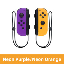 Joy Pad Joy Cons Joycons Draadloze Controller L/R Controllers met Grip Ondersteuning Wake-up Functie (Paars Oranje)