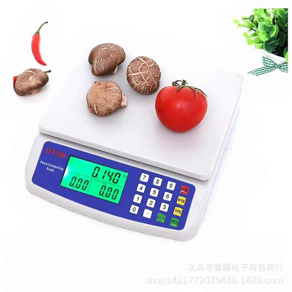 High-precision Electronic Kitchen Scale Dt580 Counting Scale Baked Food Scale 30kg Fruit And Vegetable Scale