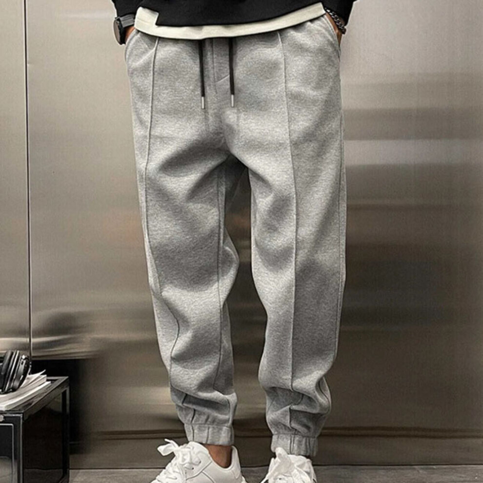 Pantalons De Surv?tement Pour Hommes Cargo Combat Joggers Pantalons De F-light grey-3XL