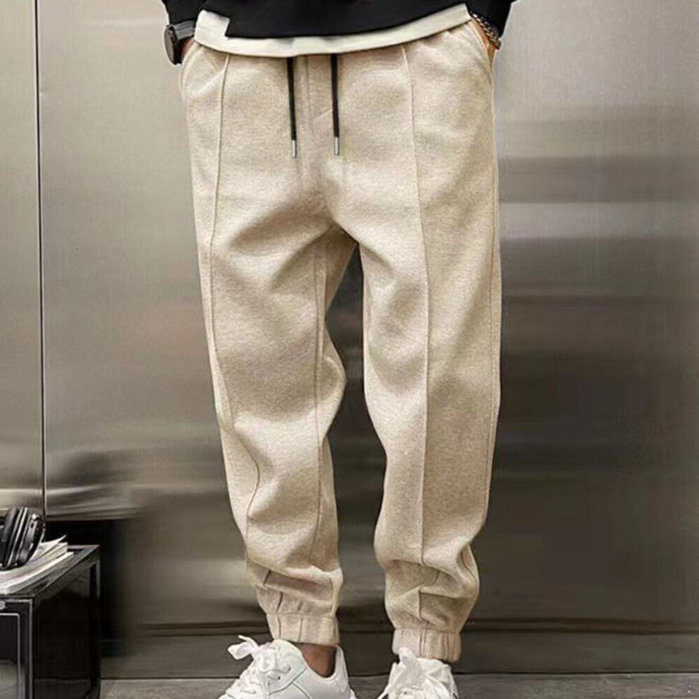 Pantalons De Surv?tement Pour Hommes Cargo Combat Joggers Pantalons De F-khaki-2XL