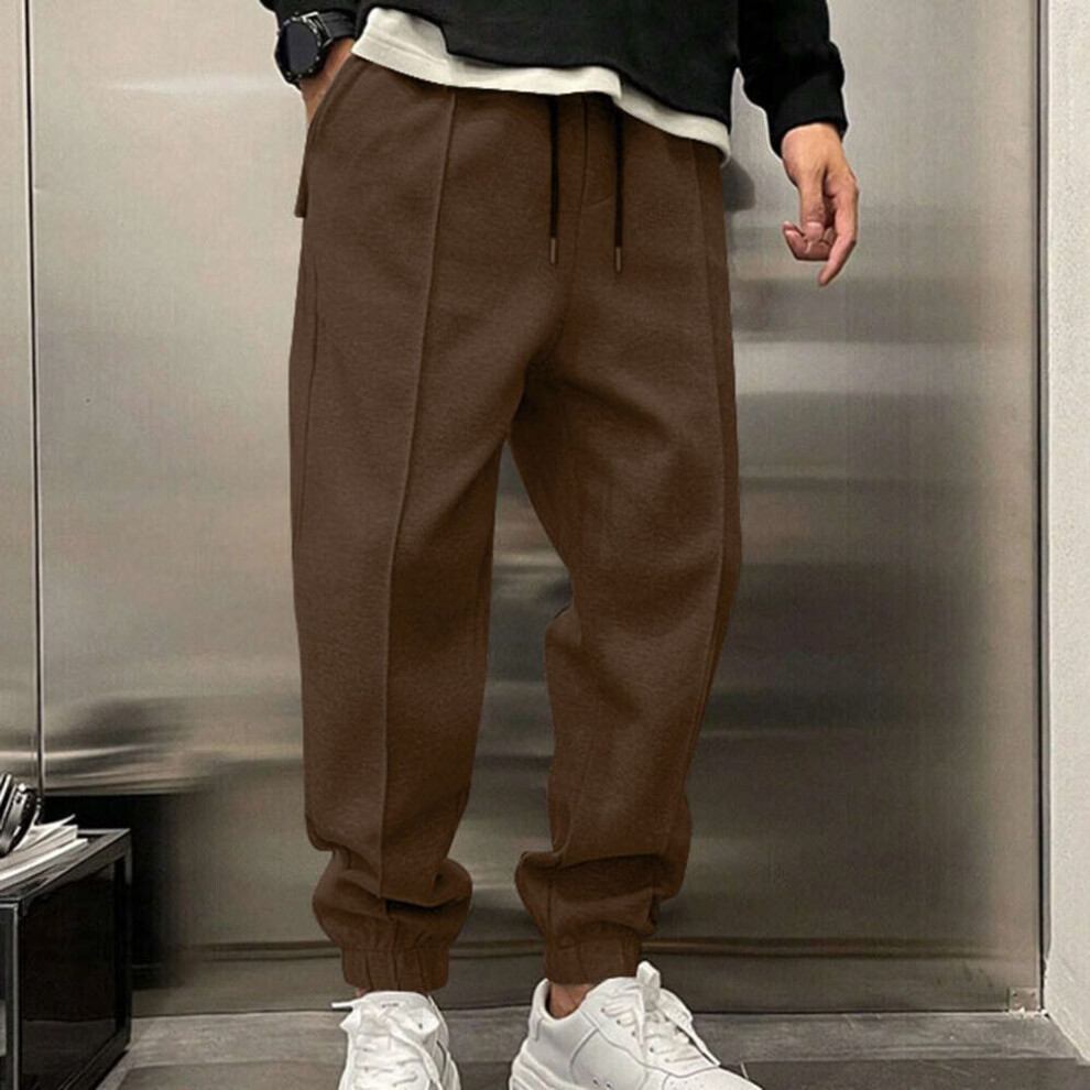 Pantalons De Surv?tement Pour Hommes Cargo Combat Joggers Pantalons De F-Le caf?-S