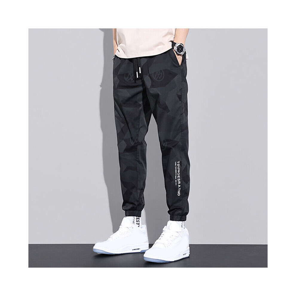 Pantalon Cargo De Jogging Streetwear Pour Homme Pantalon De Surv?tement &-Noir-4XL