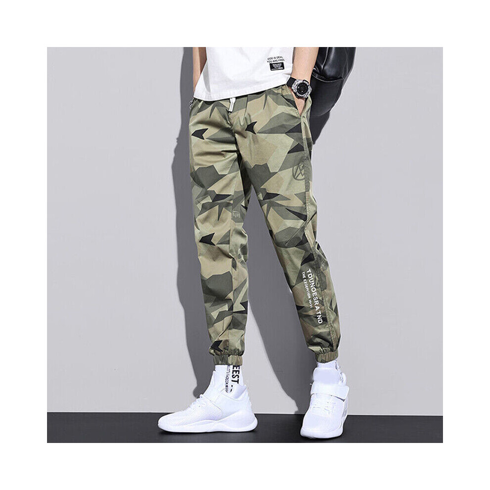 Pantalon Cargo De Jogging Streetwear Pour Homme Pantalon De Surv?tement &-army green-5XL