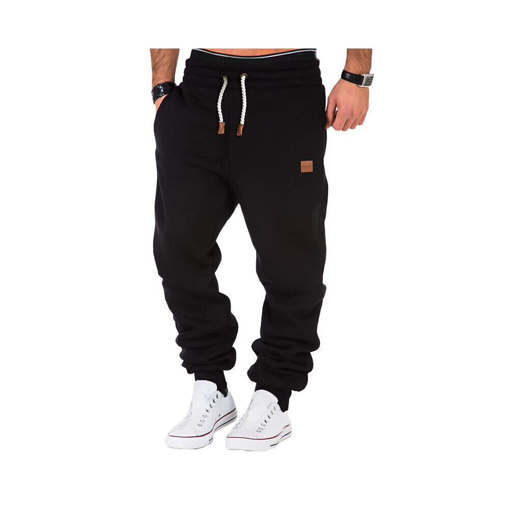 Pantalon De Surv?tement Cargo D?contract? Pour Homme Pantalon De Jogging /-Noir-XL