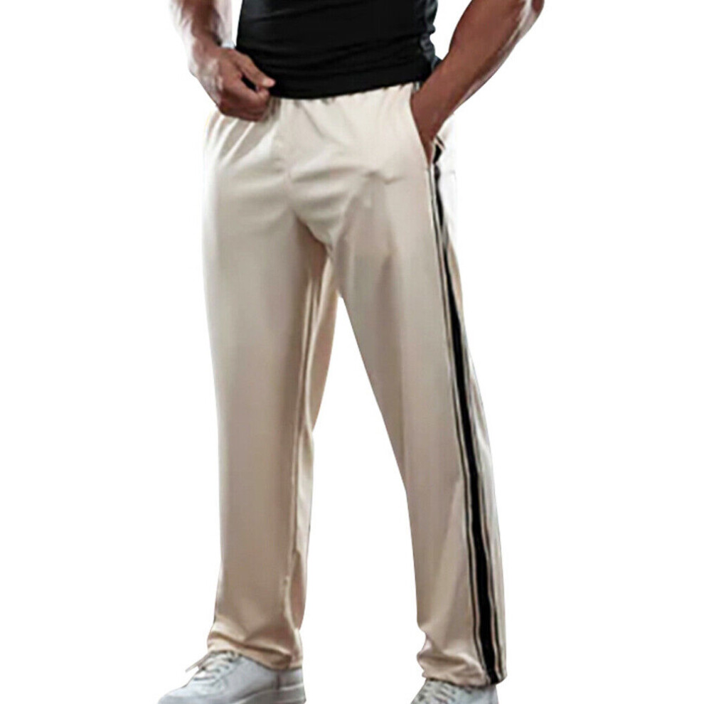 Pantalon De Surv?tement Pour Hommes Bas De Jogging Ray? Pantalon De Sport -apricot-L