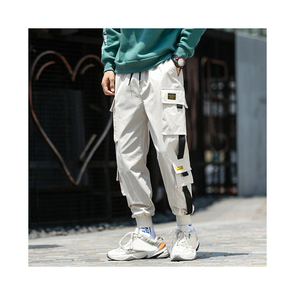 Pantalon De Jogging Pour Homme Pantalon De Surv?tement Pantalon Cargo F-khaki-Asia 2XL