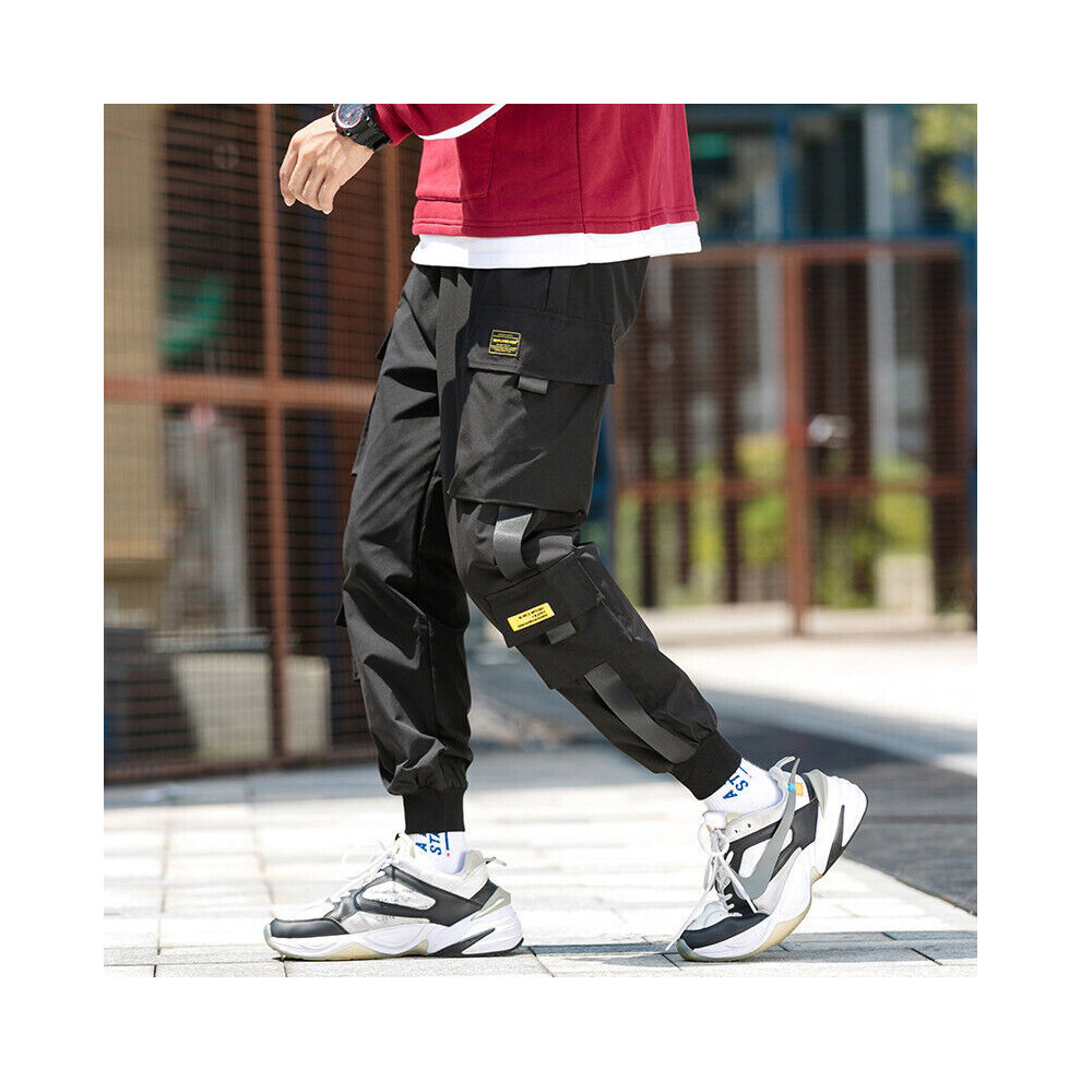 Pantalon De Jogging Pour Homme Pantalon De Surv?tement Pantalon Cargo F-Noir-Asia S