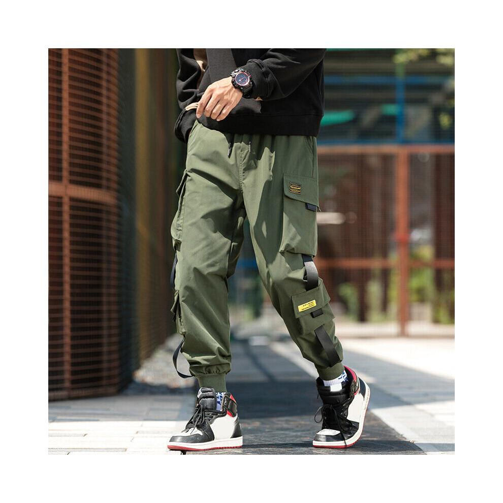 Pantalon De Jogging Pour Homme Pantalon De Surv?tement Pantalon Cargo F-army green-Asia M