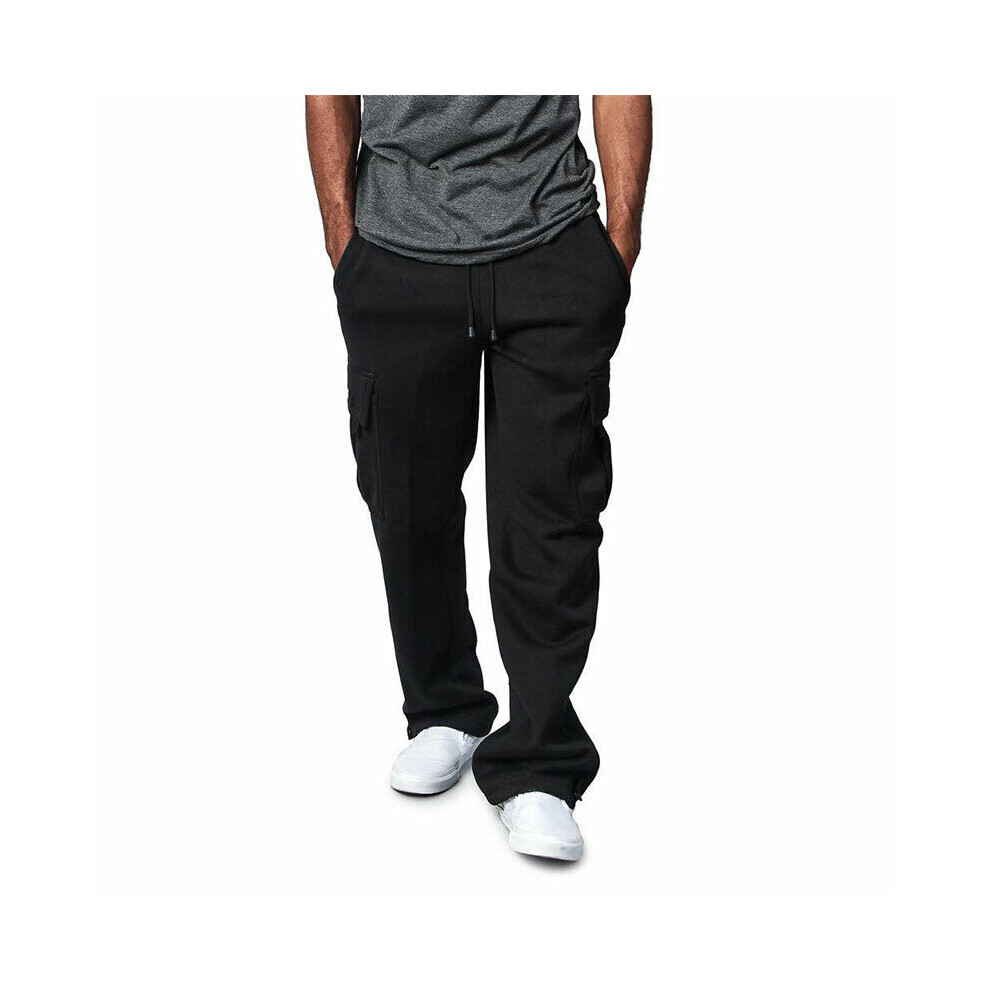 Pantalon De Jogging D?contract? Pour Homme Pantalon De Surv?tement Poche F-Noir-L