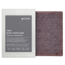 Gruum Sapa Zero Plastic Body Bar - Patchouli & Sandalwood 95g
