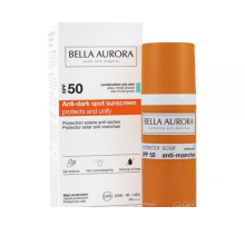 Bella Aurora Anti-Dark Spots gel-like protective face cream with sunscreen for combination/oily skin, SPF50+, 50 ml