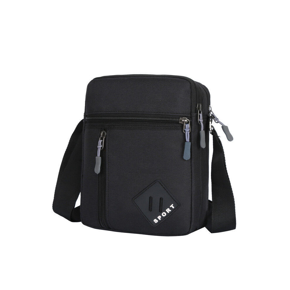 Men Black Messenger Bag Waterproof Cross Body Utility Travel Work Bags Shoulder