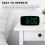 Smart Digital Alarm Clock Bedside,Green LED USB Desk Clock,Black 4