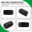 Smart Digital Alarm Clock Bedside,Green LED USB Desk Clock,Black 6