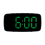 Smart Digital Alarm Clock Bedside,Green LED USB Desk Clock,Black 1