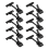 10PCS Adjustable Plastic Sign Holder,Clip-on Style Double 2