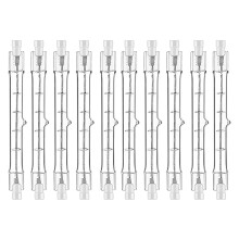 10er Pack R7S Halogenlampe 118mm 200W 230V Halogenstablampe