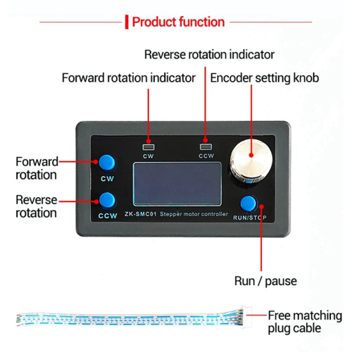 Driver and Controller Reverse Pulse Speed Control Board Programmable 2
