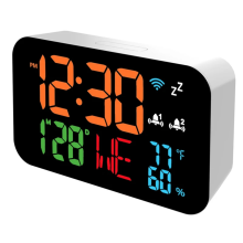 Tuya WiFi Clock Calendar Έξυπνο θερμόμετρο υγρόμετρο