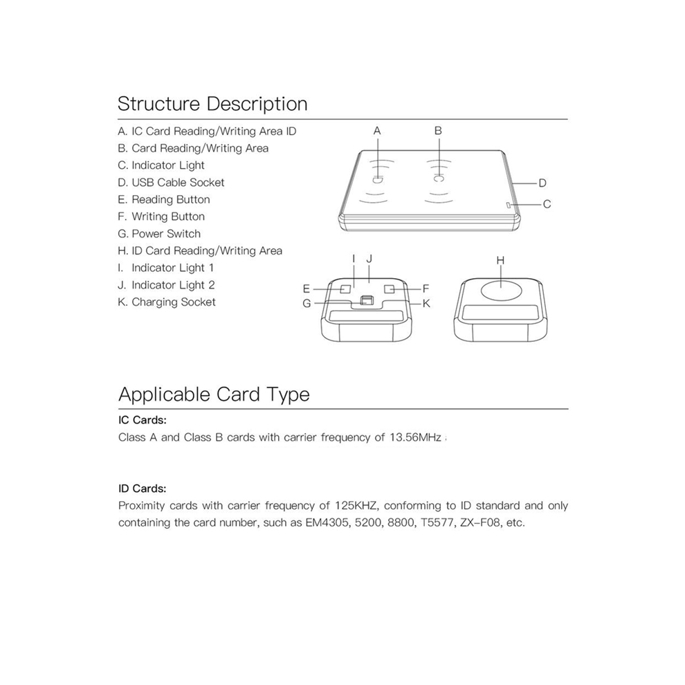 Replicador Rfid Cds Para Copia De Tarjetas De Identificaci?N Y Circuitos Integrados De Anillo Inteligente R5-image