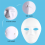 Λευκή μάσκα, 12 τμχ Κενή DIY μάσκα από χαρτί χορού Cosplay για διακόσμηση 4