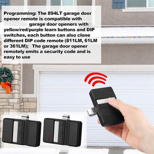 2Pcs 9 or 12 Dip Switch Garage Remote Control 1