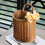 Kitchen Storage Basket with Handle Woven Hanging Baskets L 2