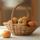 Wicker Basket with Handle, Wicker Shopping Basket, small 4