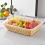 Cesto con coperchio,Cesto con coperchio per alimenti, Beige 3