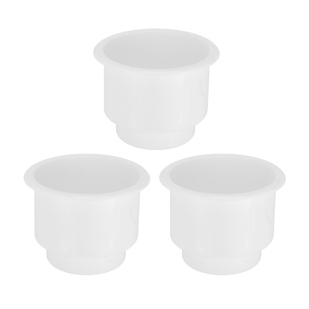 3 Soportes De Pl?Stico Para Latas Con Drenaje Para Barco, Coche, Caravana, Barco (Blanco)-image