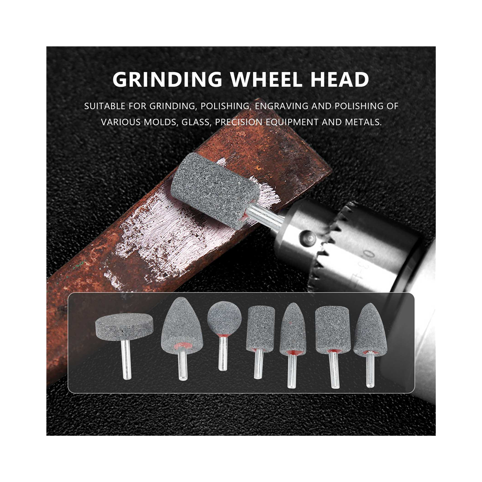 Abrasive Stone Points Set Grinding Wheel Polishing Bit 7Pcs 4853896843222