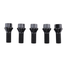 5 piezas M14 x 1,25 pernos de bloqueo de rueda negros para X3 X5 E70 E71 F20 F25