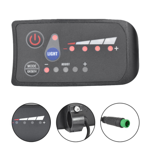 S810 E-Bike Meter Display LED 36V IP65 per E-Bike 6PIN 1