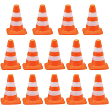 14 stuks Mini Simulatie Veiligheidskegel Weg Parkeerborden Wegversperring