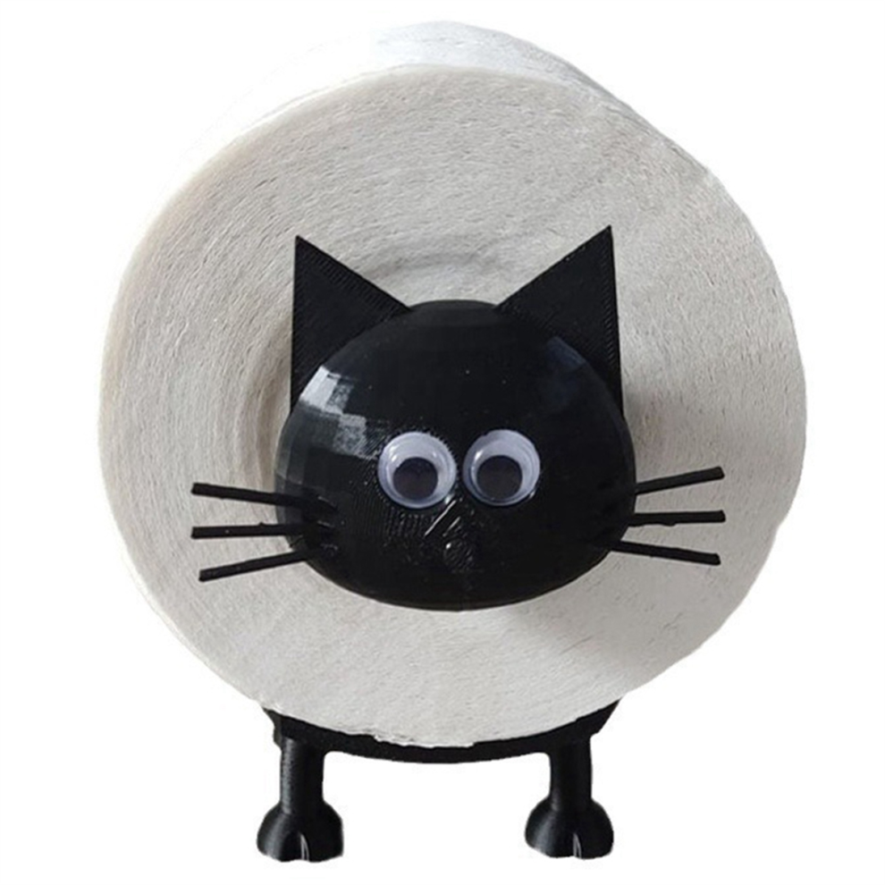 Cat Roll Holder Toilet Paper Holder Bathroom Set-image-OPC-PFZGWXR-NEW