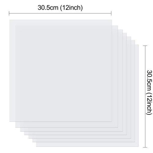 10Pcs 7Mil Folhas de est?ncil em branco, est?ncil de modelo Mylar de 12 x 12 polegadas 2