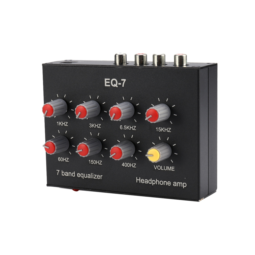 EQ-7 Amplificatore Per Cuffie Audio Per Auto Equalizzatore A 7 Bande Equalizzatore Audio