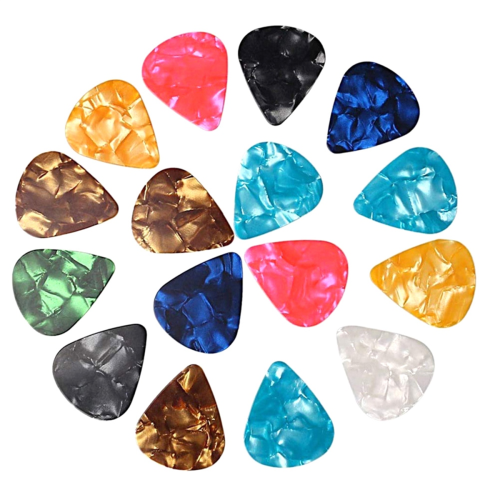100PCS Guitar Picks, 0.46mm Thickness Celluloid Guitar Pick 1