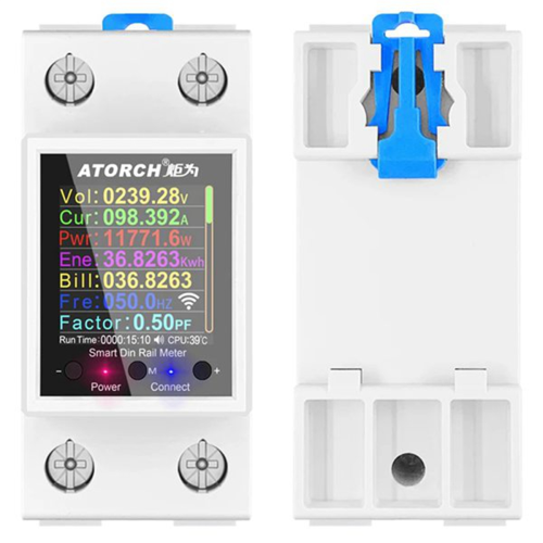 ATORCH GR2PWS Μετρητής ηλεκτρικής ενέργειας Tuya WiFi Rail Power Meter 1