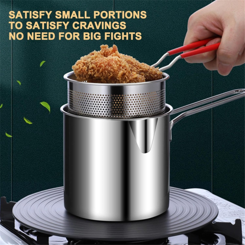 Friteuse avec panier Friteuse en acier inoxydable 1