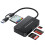 (Type c dual interface) USB 3.0 Flash Card Adapter 4 in 1 5Gbps Memory Card Writer 5Gbps (USB3.0) 5