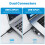 (Type c dual interface) USB 3.0 Flash Card Adapter 4 in 1 5Gbps Memory Card Writer 5Gbps (USB3.0) 4