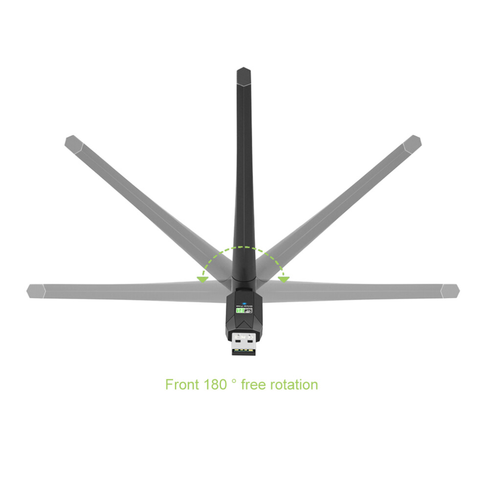 (5Pcs) Usb Wifi Dual Band Adapter 600Mbps Bluetooth-Compatible5.0 Usb Wifi Dongle 9417278680697