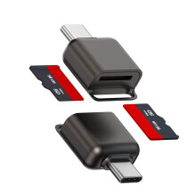 (1Pc) Type C Micro SD/TF Card Reader USB C TF Card Reader USB C Memory Reader Adapter