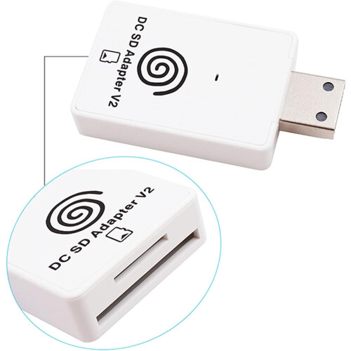 (Without Game Card) SD Card Reader for Sega DC Dreamcast Game Player TF Card Adapter with CD 1