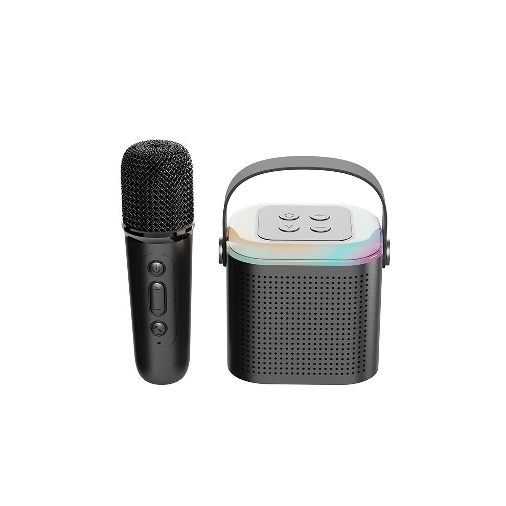 ( Single Microphone) Y1 Portable Speaker System Stereo Sound Bluetooth-Compatible 5.3 ( 1 To 1) Black/White 9417278683544