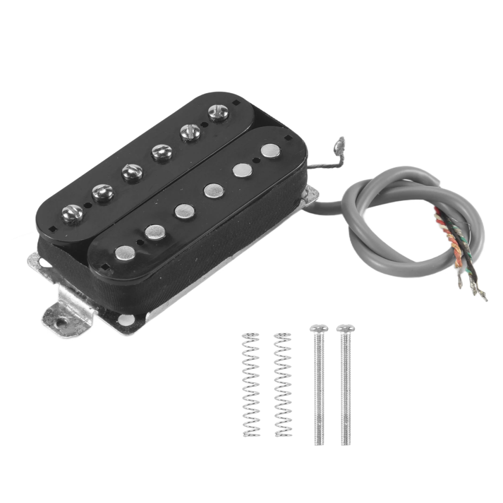 Pickup Humbucker Per Chitarra Elettrica, Manico Alnico V, Nero