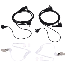 2Pack Style 2Pin Covert Acoustic Tube Earpiece Ptt Headset